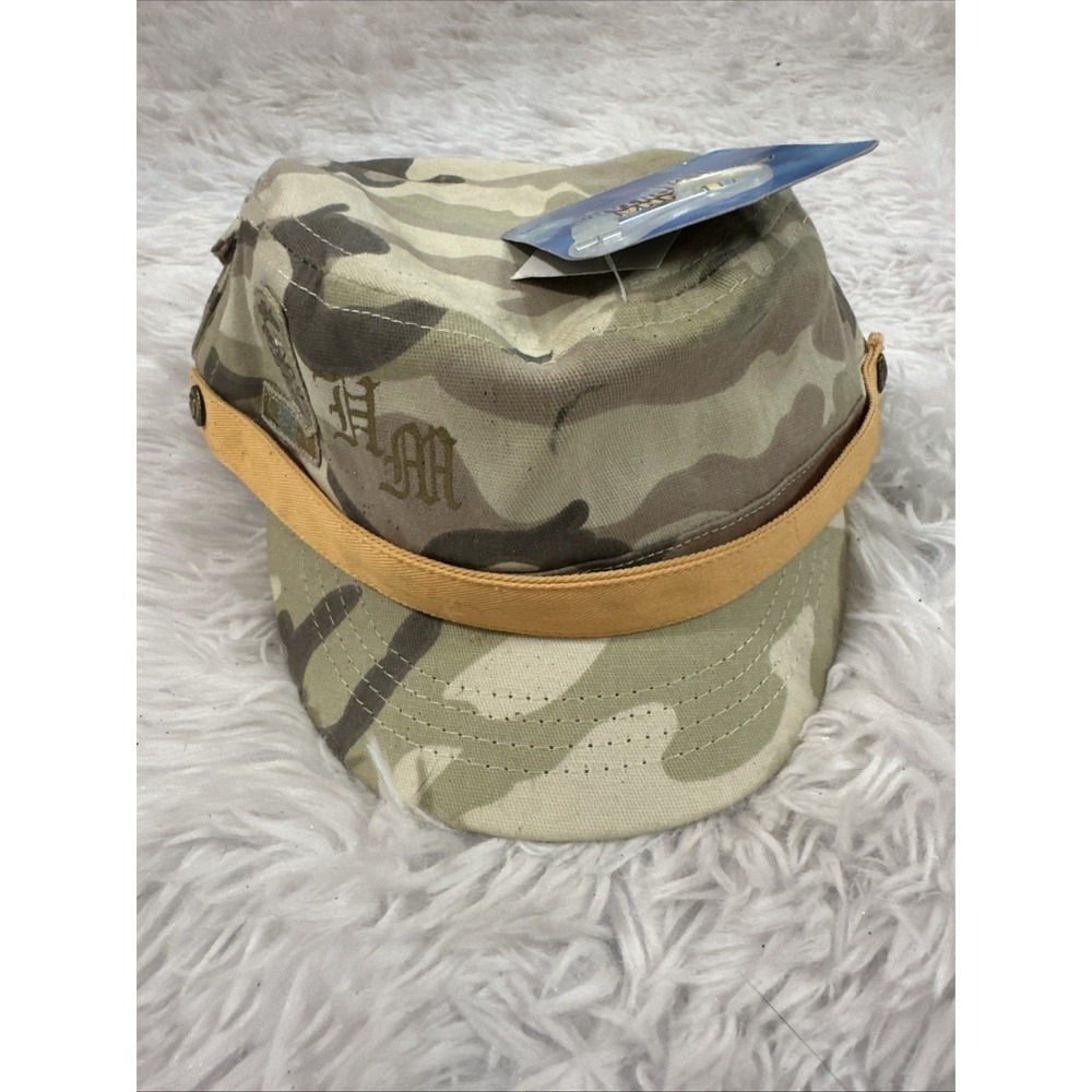 Hannah Montana Disney Camo Cadet Hat Military Cap Rhinestone Rockin MGB-7408 NWT